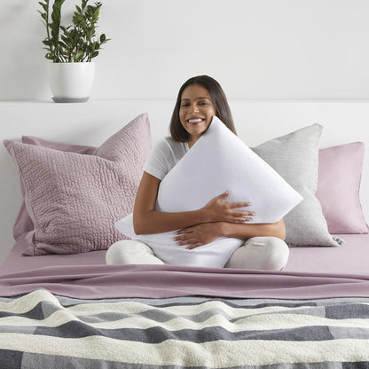 Serta 2-Pack Memory Foam Cluster Pillows - Comfortable and Supportive for Home Use