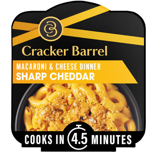 Cracker Barrel Sharp Cheddar Macaroni & Cheese Dinner Bowl - 3.8 oz