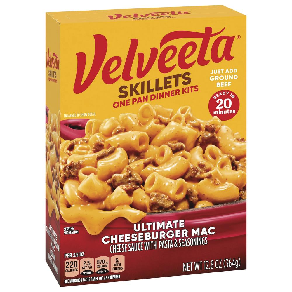 Velveeta® Skillets Ultimate Cheeseburger Mac One Pan Dinner Kit - 12.8 oz