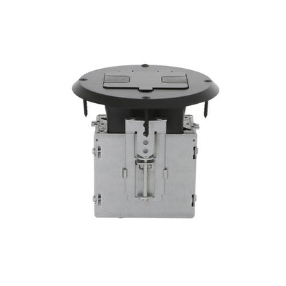 RACO 1-Gang Black Steel Round Floor Box Kit – Durable, Versatile Electrical Solution