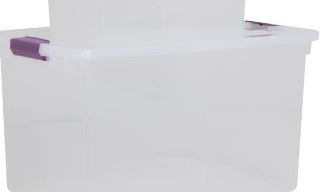 Sterilite® 27-Quart ClearView Latch™ Storage Tote – Durable, Stackable Storage Solution