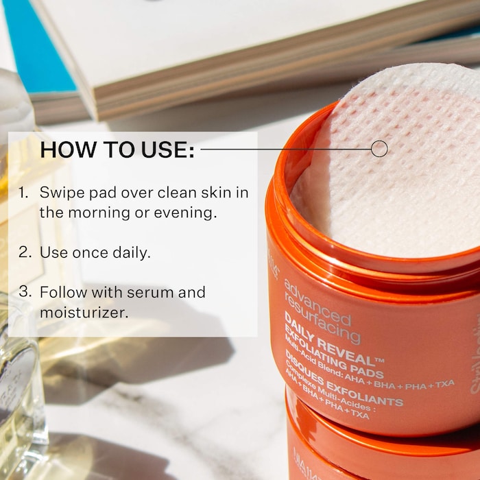 StriVectin  Daily Reveal ™ Exfoliating Face Pads with AHA + BHA + PHA + TXA