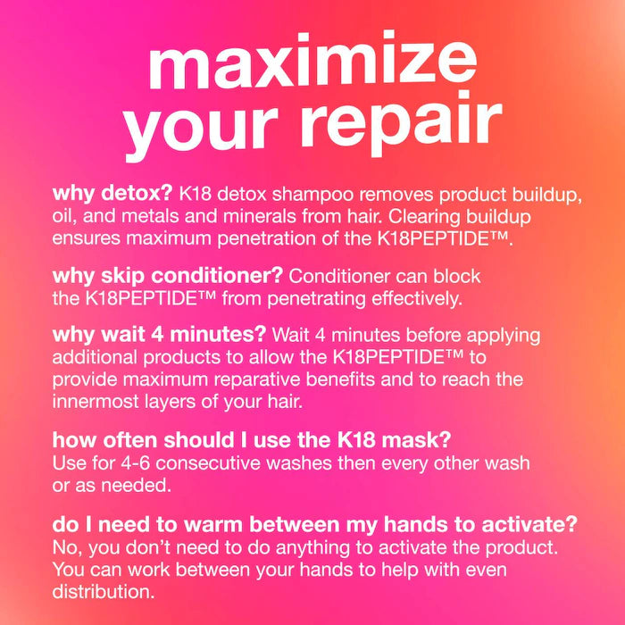 K18 Biomimetic Hairscience  Leave-In Molecular Repair Hair Mask