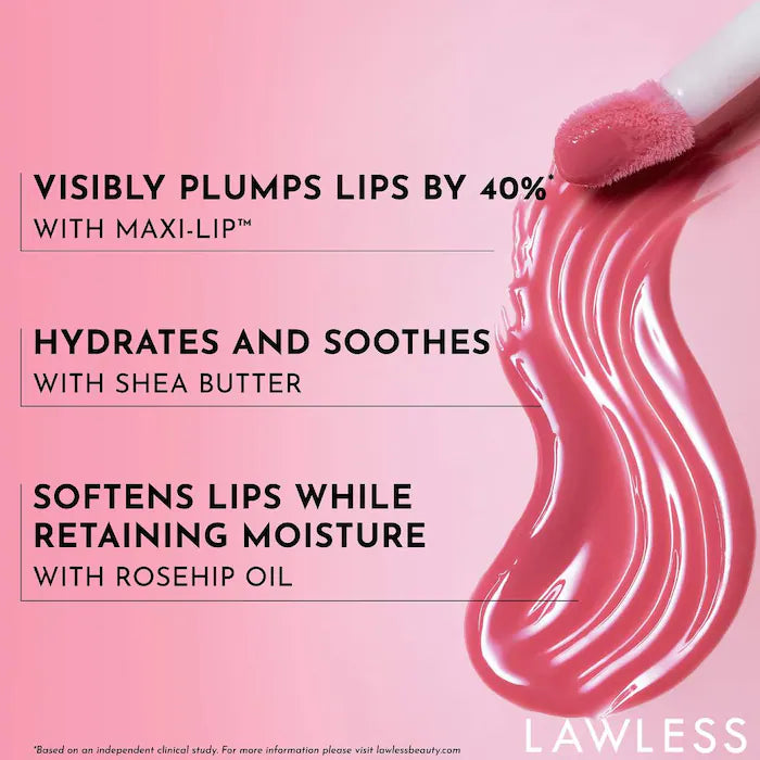 LAWLESS  Mini Forget The Filler Lip Plumper Line Smoothing Gloss