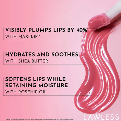 LAWLESS  Mini Forget The Filler Lip Plumper Line Smoothing Gloss