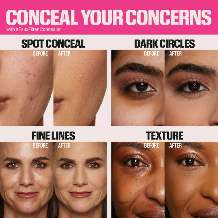 HUDA BEAUTY  #FauxFilter Matte Buildable Coverage Waterproof Concealer