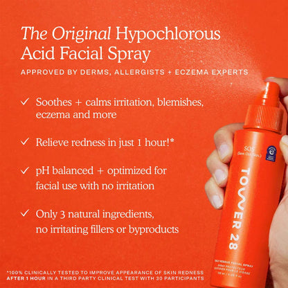Tower 28 Beauty  Jumbo SOS Daily Rescue Facial Spray Refill with Hypochlorous Acid