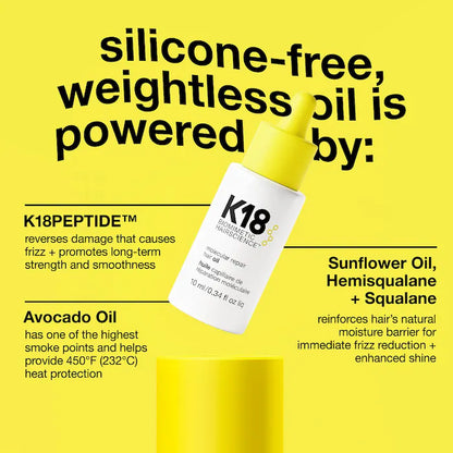 K18 Biomimetic Hairscience  Mini Molecular Repair Hair Oil