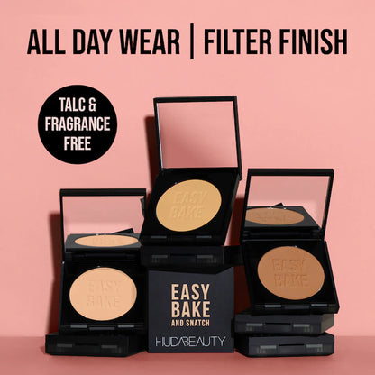 HUDA BEAUTY  Easy Bake and Snatch Pressed Talc-Free Brightening and Setting Powder