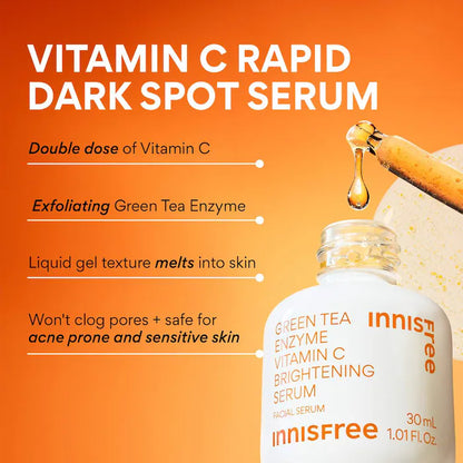 innisfree  Green Tea Enzyme Vitamin C Brightening Serum
