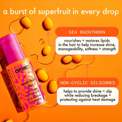 amika  Superfruit Star Lightweight Hair Styling Oil