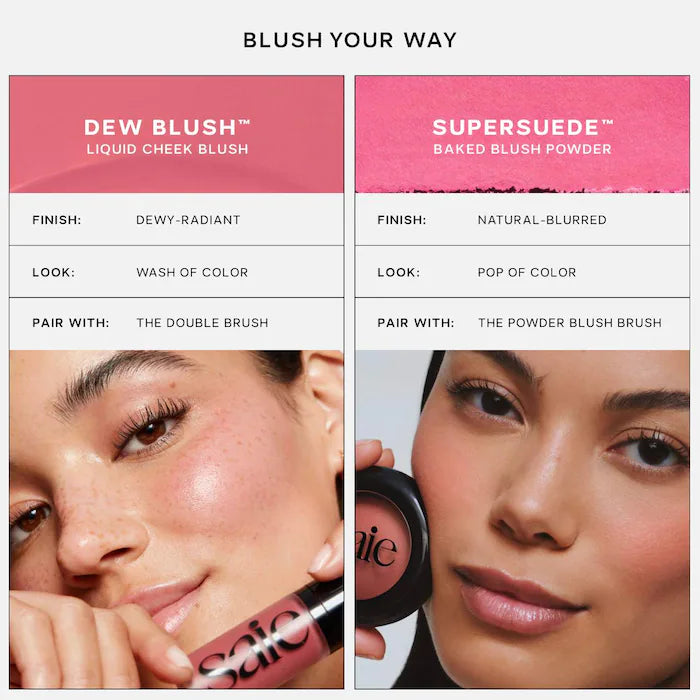 Saie  SuperSuede™ Talc-Free Powder Blush