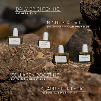 atini Skin  Collagen Boosting Oil Serum for Restoring Elasticity and Plumping Skin + Squalane