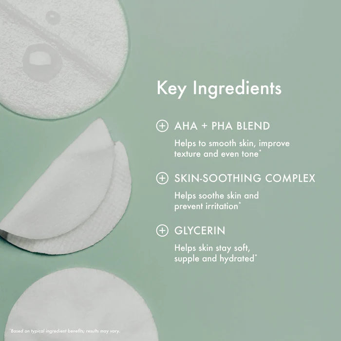 Summer Fridays  Gentle Reset Daily Exfoliating Pads to Smooth + Minimize Pores with AHAs