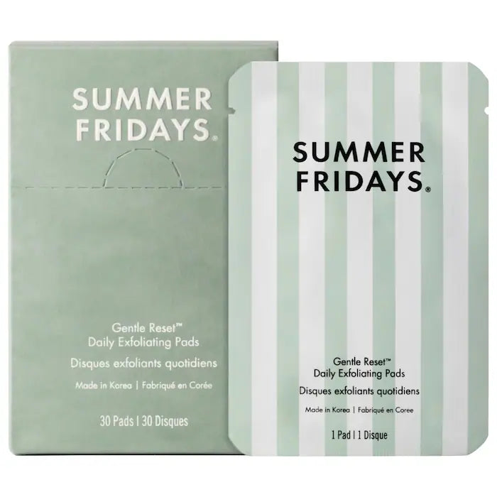 Summer Fridays  Gentle Reset Daily Exfoliating Pads to Smooth + Minimize Pores with AHAs
