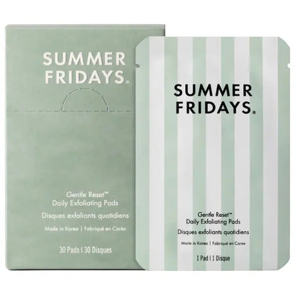 Summer Fridays  Gentle Reset Daily Exfoliating Pads to Smooth + Minimize Pores with AHAs